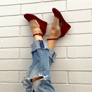 Suede Wedges